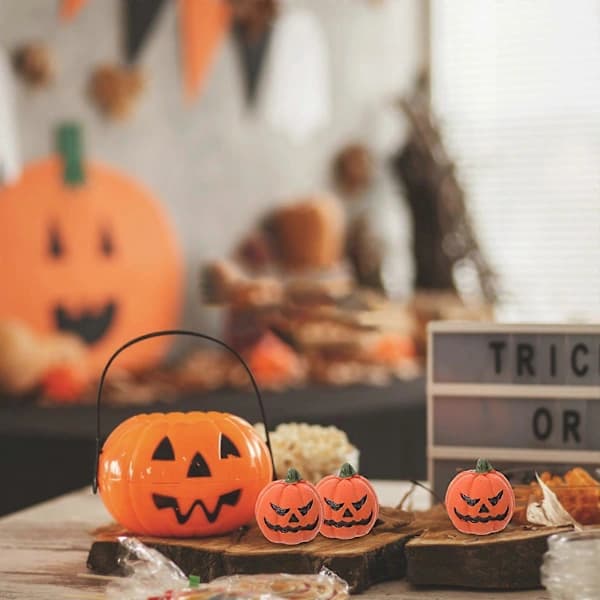 Mini Halloween Gresskar Figurer 6-Pakning