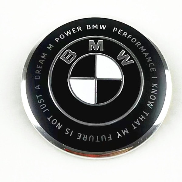 BM-W Emblem Huva Logo för Monokrom 74mm