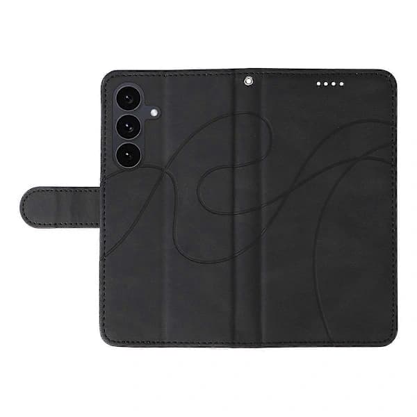 Plånboksfodral i läder med skyddande skal för Samsung Galaxy S25 FE