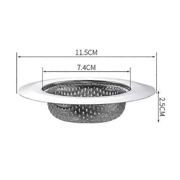 Diskho Sil - Uppsamlare för de flesta diskhoavlopp - Rostfritt stål - 2-pack 18,3 cm