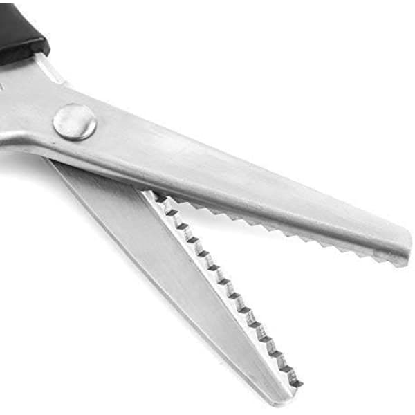 Sterk og skarp Pinking saks, taggete og buet Pinking