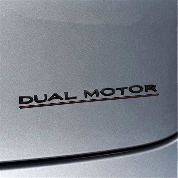 For YXS Twin Engine Emblem - 3D Twin Engine Badge Sticker Decoration Performance Badge Accessories