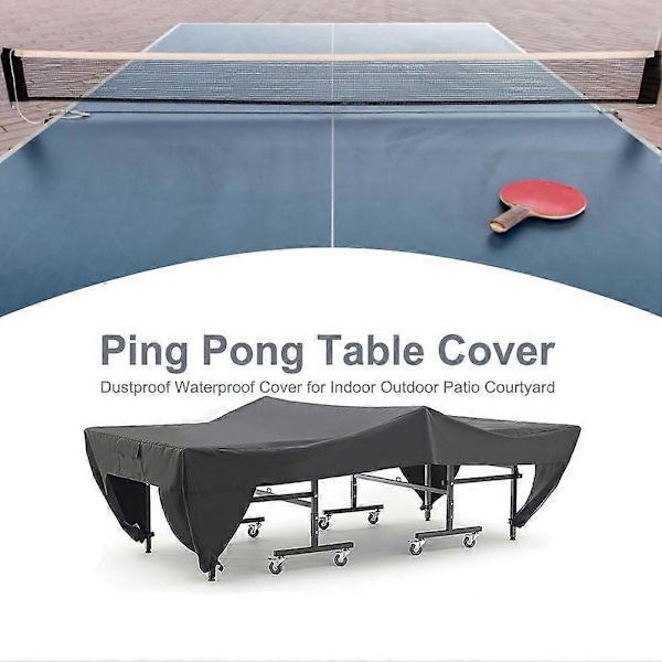 CASA Vandtæt Bordtennisbord Cover Tennis Cover Beskyt Udendørs Indendørs Anti-UV Støvtæt Bordtennis Ta