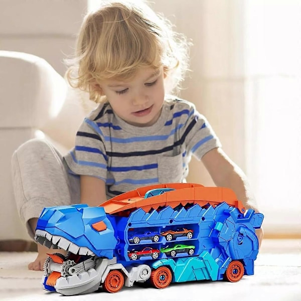 Dinosauruskuljetus Metalliauto, City Dinosaur Ultimate Transport Ratalelu - Täydellinen 12 cars