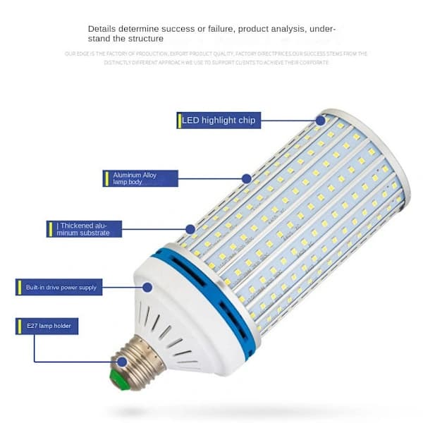 LED Maislamper Maislampe 80WHVIT LYS HVITT LYS 80WHvitt Lys[ca]