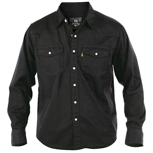 Duke Herr D555 Western Denimskjorta Medium Svart Black Medium_ca