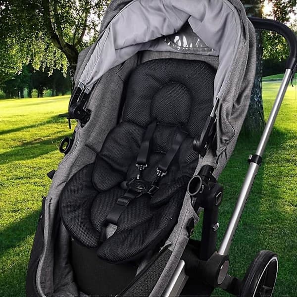 Nyfödd Babystödkudde Spädbarnsinlägg Andningsbart Foder Kompatibelt med Barnvagn