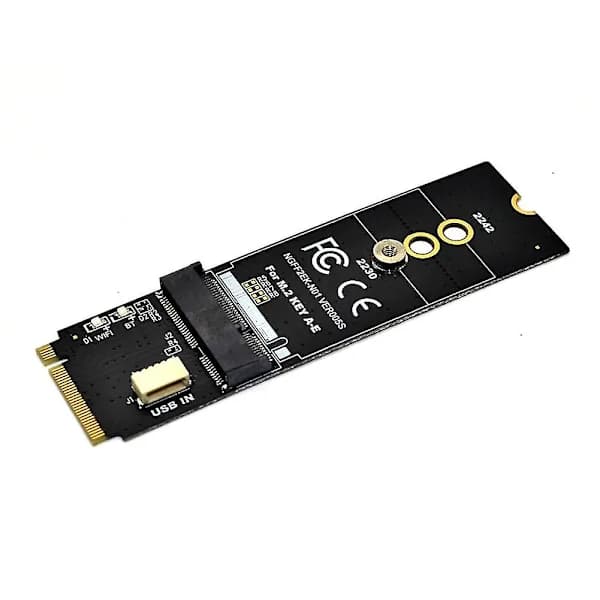 M.2 Key-m till Key A-e/e adapterkort för M.2 Ngff Pcie-protokoll trådlöst nätverkskortsmodul-m.784