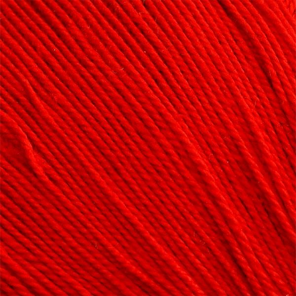 Merc. 12/3 Virkgarn 200 gr. på nystan Röd Red one size