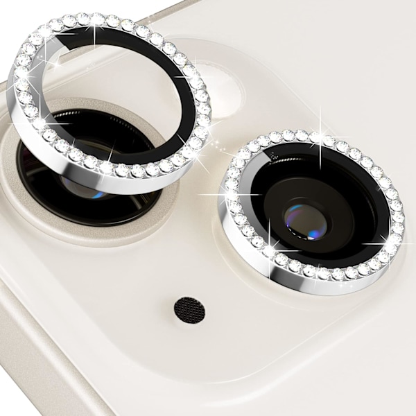 Kameraskydd kompatibel med iPhone 15 Plus, härdat glas