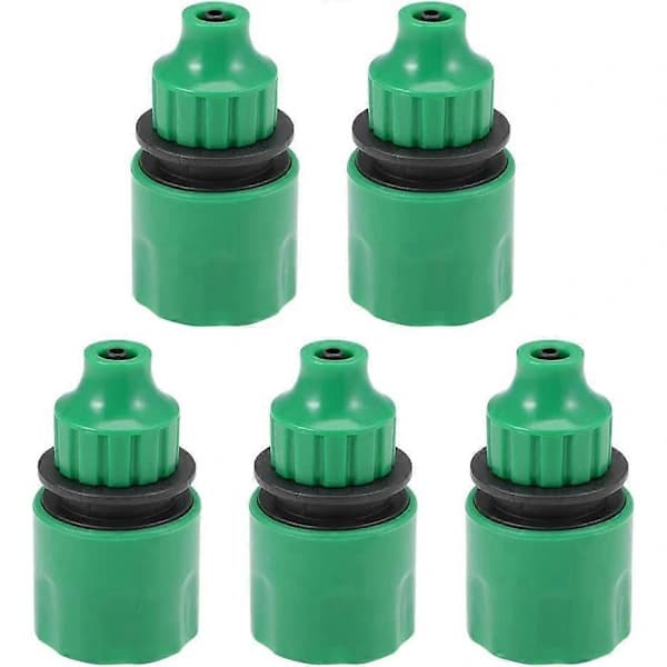 Snabbkoppling Slangadapter Koppling 4mm Innerdiameter Slangrör för Trädgårdsbevattningssystem 5-pack