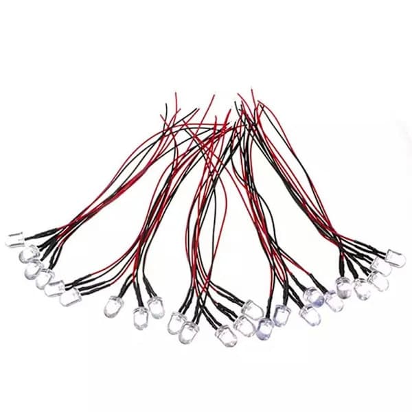 20 st förkopplade LED-dioder RÖD