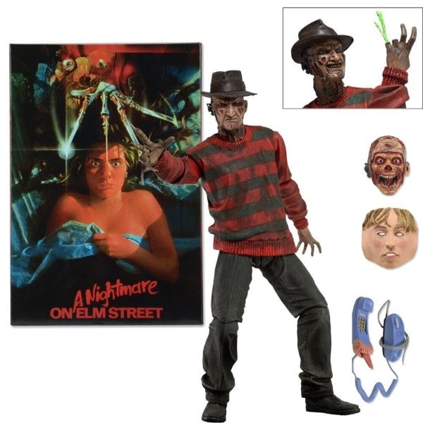 NECA 7\" Freddy Krueger 30-årsjubileum Nightmare On Elm Street Figur