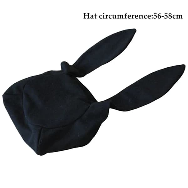 Basker Kanin Ører Basker Maler Sort Cap