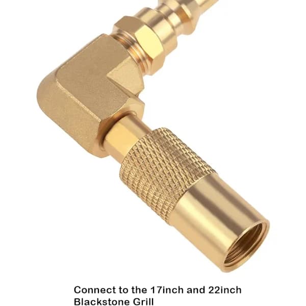 1/4 tomme RV Quick Connect Albueadapter Lavtrykskonverteringsfitting til Blackstone 17 tommer 22 tommer stegeplader