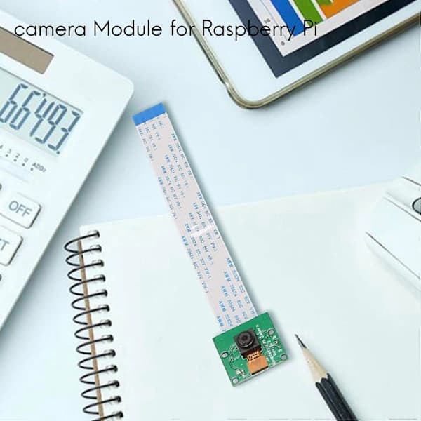 Kameramodul 5MP Webbkamera för Raspberry Pi Zero W/Zero/ Raspberry Pi 3 Model B /4B
