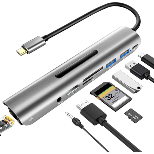 USB C Hub Type-C -laajennin Gigabit Ethernet[ca]