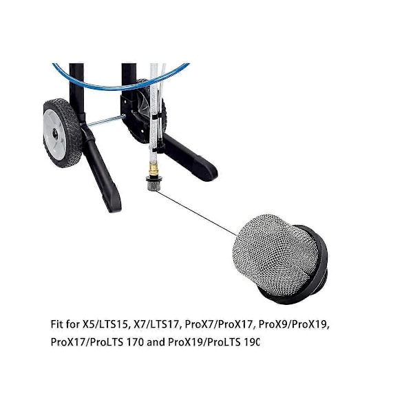 CASA 288716 Indsugningssi og 288749 Airless Sprøjtemaskine Filter Kombination Passer til Airless S