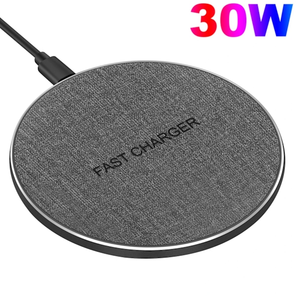2 i 1 dubbel trådlös laddare 40W för iPhone 15 14 13 12 11 XS XR X 8 AirPods 3 Pro Samsung S23 S22 S21 dubbel snabbladdningsplatta Single 30W
