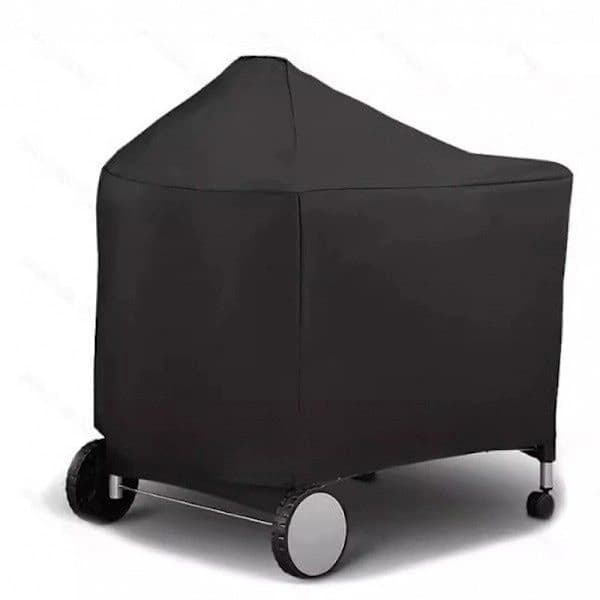 Weber Grillovertræk Slidstærkt Polyester med Velcrolukning til Performer Premium og Deluxe Kulgrill 56 cm Sort