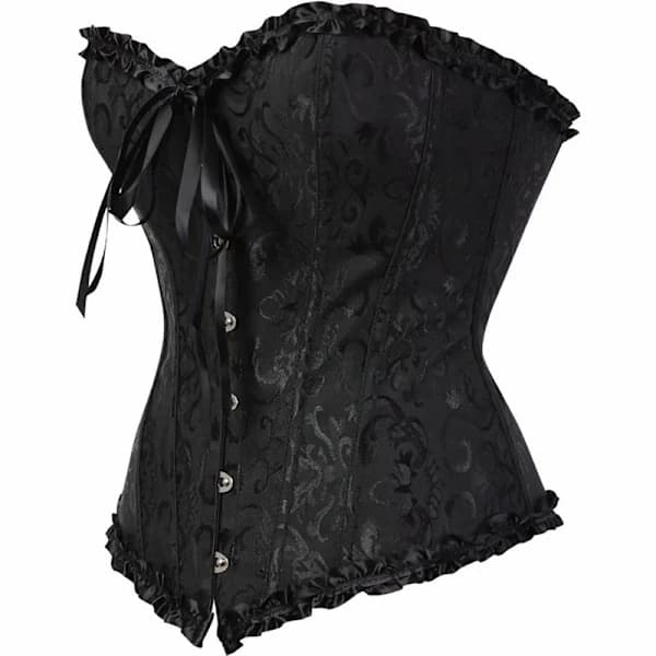 Blomstrete korsetttopp for kvinner, stroppeløs bustier, ingen BH nødvendig, S