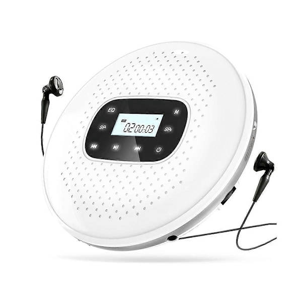 CASA Bærbar CD Walkman Genopladelig Intelligent Touch Screen CD-afspiller Digital Display Stereo Højttaler