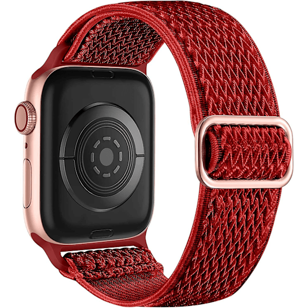 Stretchband Kompatibelt med Apple Watch 49mm 45mm 44mm 42mm för Kvinnor och Män, Mjuk Solo Loop Justerbart Flätat Elastiskt Armband för Apple Watch 49mm 45mm 44mm 42mm