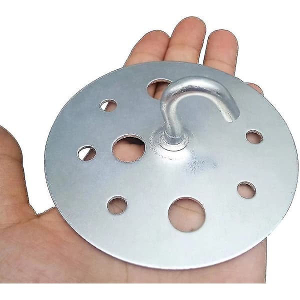 [CA] Metall Rund Base Tak Krok 90mm Heavy Duty Lysekrone Krok Montering, 2 Stykker