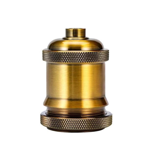 Glødelampeholder Lampeholder GULD Guld