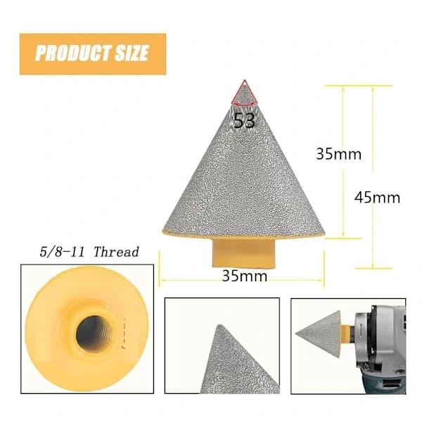 2 stk. diamantforsenkingsbor Diamantfasing 2 STK.[ca]