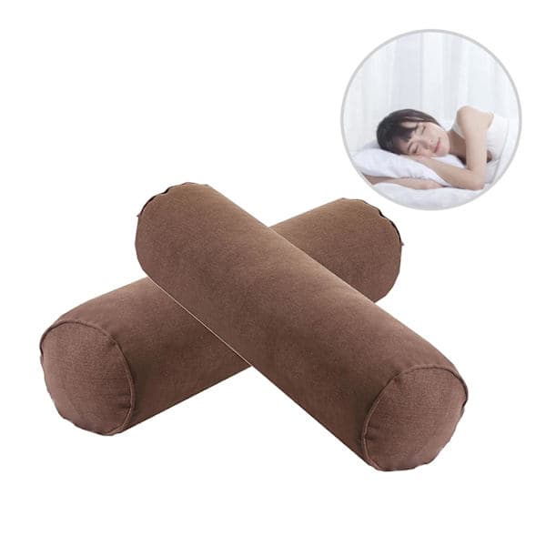 Nackrulle Cervical Kudde Nacksmärta Lindring Memory Foam Nackkudde Säng Rund Nack Sovkudde Cy Mörklila