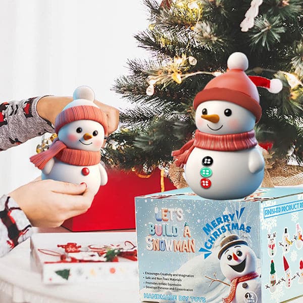 DIY Jule Ler Snemand Amazon Håndlavet Snebold Vinter Julepynt 12-pak