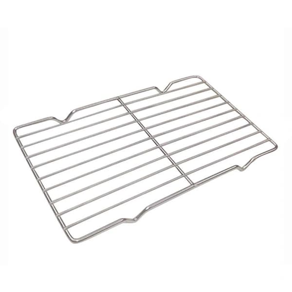 Grillrist i rustfrit stål, kølerist til grillning og madudtørring, rektangulær trådrist, 16 x 26 cm