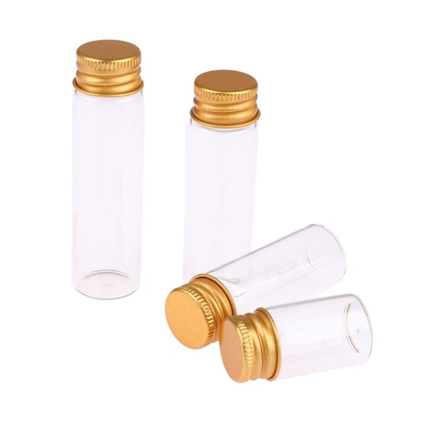 10 kpl 5/7/10/14/18/20 ml lasipullo Pieni lasipurkki suljettu pullo 22*60mm, 14ml (noin)