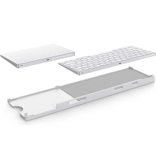 {ca}BESTAND Justerbart skrivbordsställ för Apple Magic Trackpad 2/3/Magic Keyboard 2/3