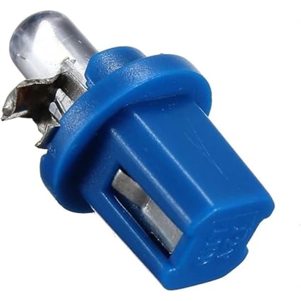 10x LED-lamper Instrumentpanel B8-5D T5-lamper med blå holder Sett Bil