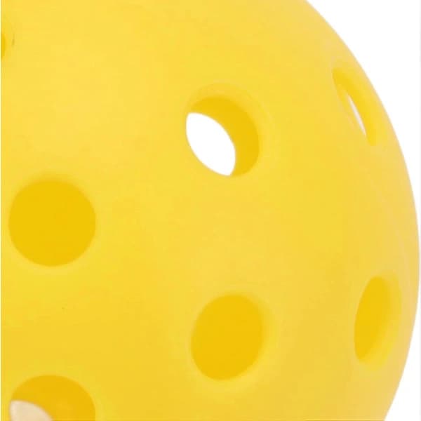6 stk./sæt Plast Pickleball Sæt med Huller Hul Gul Standard Udendørs