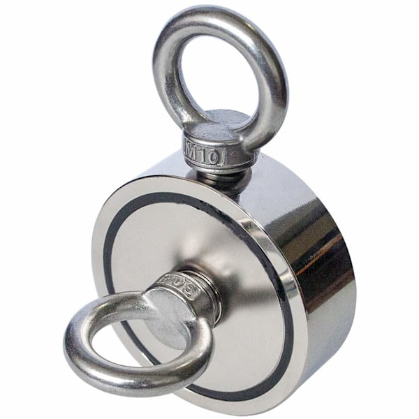 Magnetfiskeset N52 Neodymium - 960 Lbs Superstark Sällsynt Jordartsmetall Neodymium med 10 m Rep Dubbelsidig Återvinningsmagnet för Skattjakt_CA