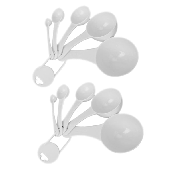 CASA 10 stk. 100 ml / 50 ml / 15 ml / 5 ml / 1 ml Dispensere Måleskjeer i Plast.