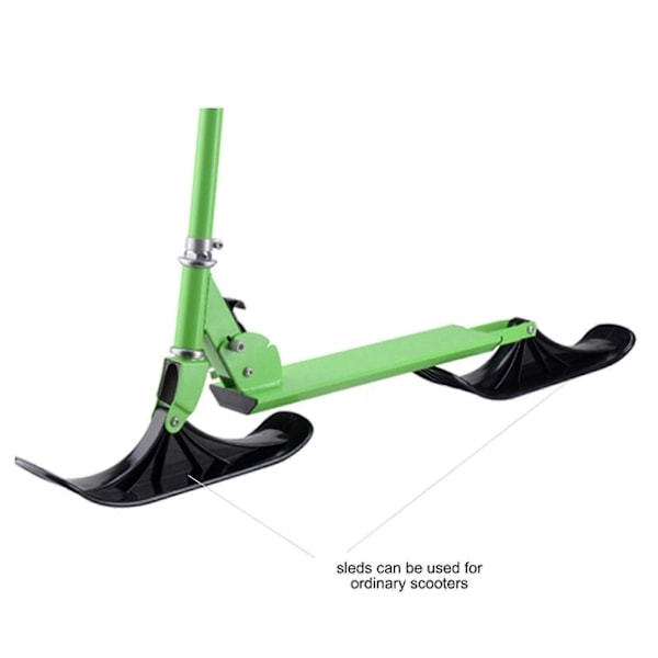 Sneslæde Ski Scooter Konverteringssæt Forvandl Din Løbehjul Til En Snescooter[D]