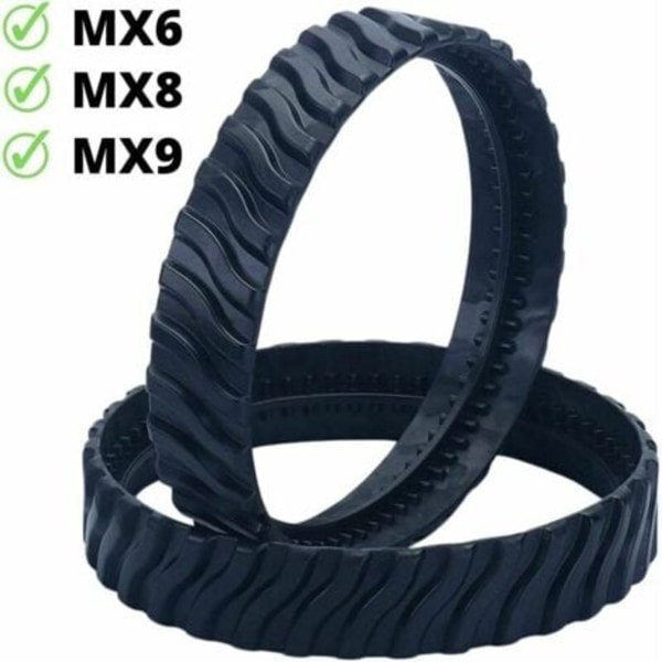2 tilpassbare belter for Zodiac MX6 MX8 MX9 dekk, Baracuda bassengrengjøringsrobot R0526100.ca