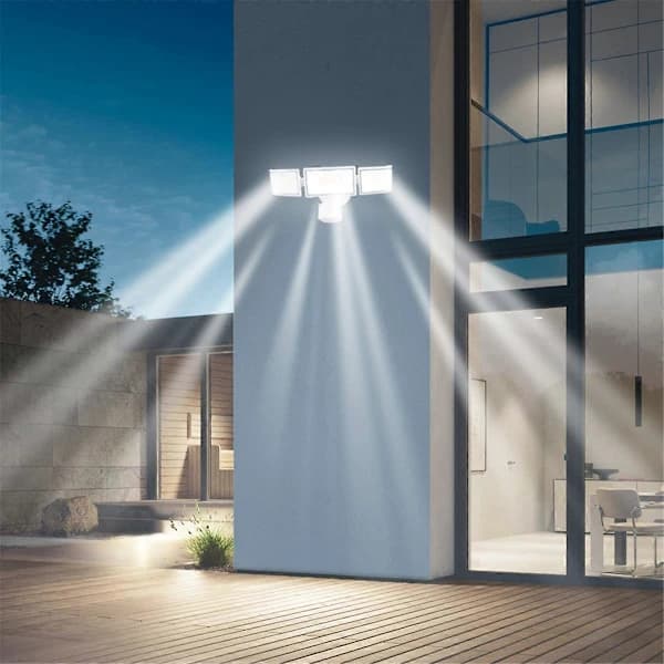 42W 5000LM LED Rörelsesensor Utomhusbelysning, Strålkastare Utomhus, Belysning för Uteplats, Hus, Garage