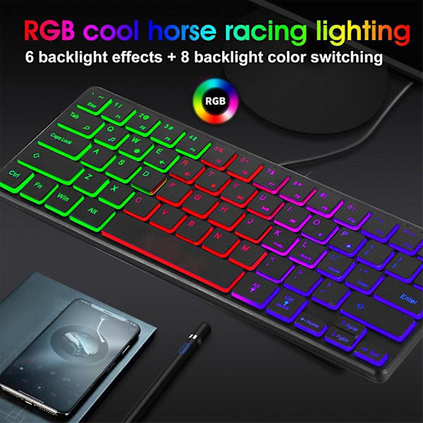 Mini 60% Kompakt 64 Tasters Tastatur Vanntett Stille Tastatur for PC/for Mac Gamer-Xin