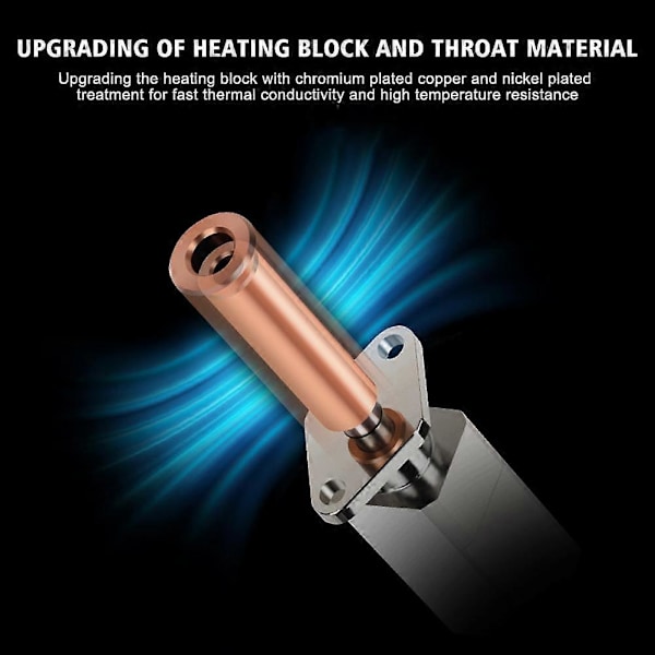 CASA For X1&P1P Printer Opgraderet 3D Ekstruderingshoved Hot End CHT Dyse Termistor med Varmelegeme