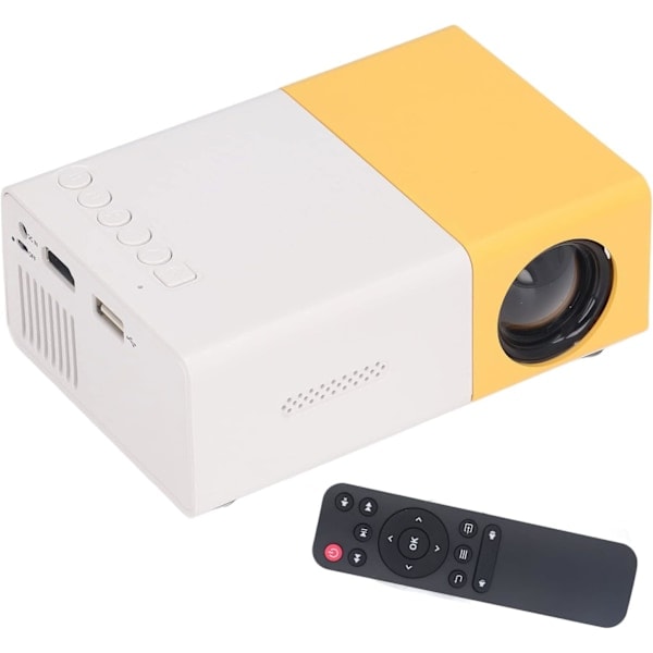 Minip projektor, LED-mobiltelefon videoprojektor Full HD för dator, för datorskärm