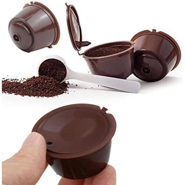 6 stk gjenbrukbare, påfyllbare kaffekapsler