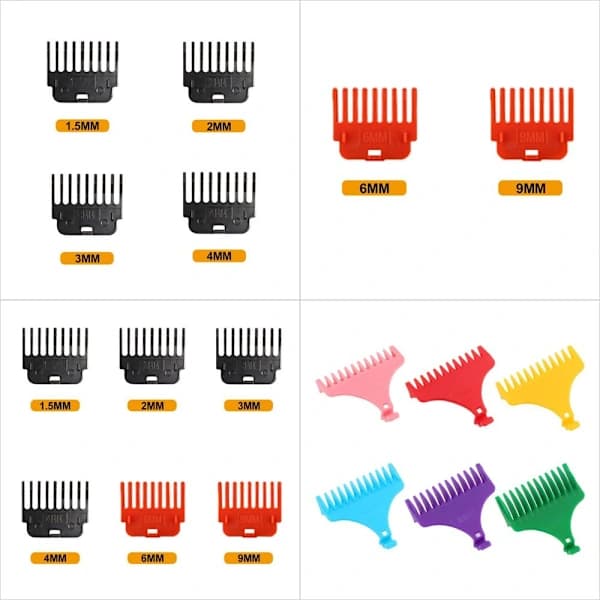 3/4/6/8/MM Hårtrimmer Hårsaks Begrænsningskam 5 5 5