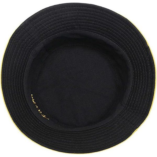 Fiskarhatt, Dobbeltsidig Bucket Hat, Sammenleggbar Solhatt, Smiley