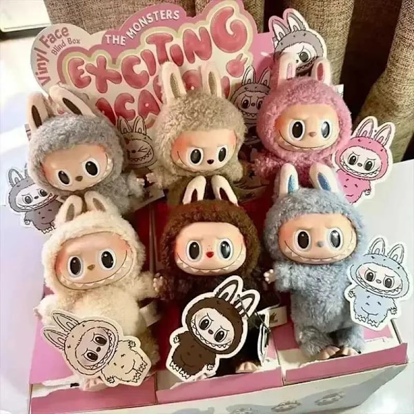 New Labs 1st 2ST The Monsters Jännittävä Sydän Macarone Anime Söpö pehmo Patsas Malli Nukke Lelu Lapsi Lahjat Pakatut Lahjat Z250312.Ca