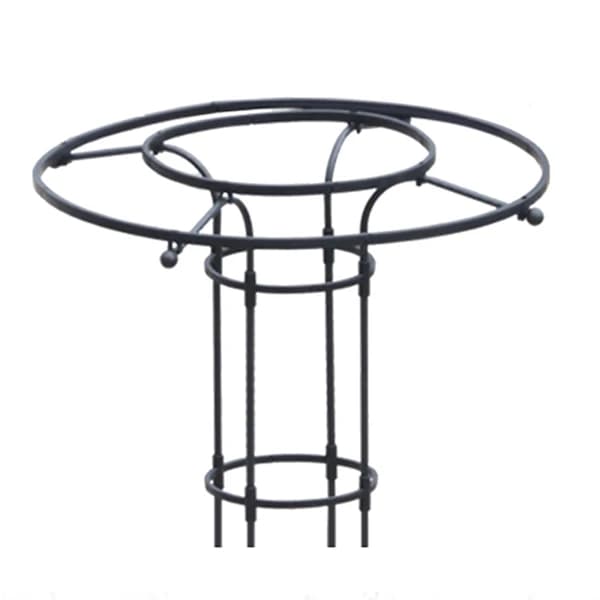 [CA] Havespalier til klatreplanter og blomster, metalspalier Sort 150 cm